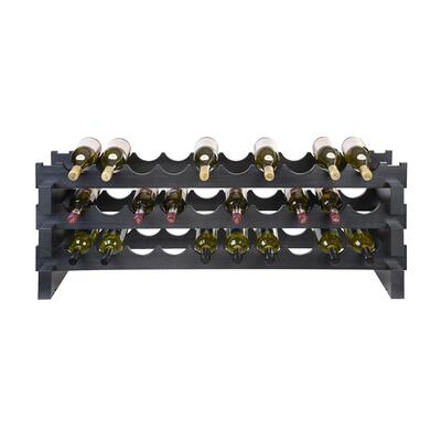 Produktbild f�r 'Weinregal-Module CASANOVA-10, Schiefer, 3 Reihen � 10 Fl.'