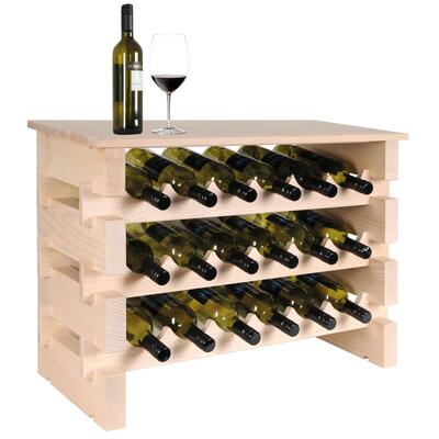 Produktbild f�r 'Weinregal CASANOVA - Natur aus Buchen-Holz'