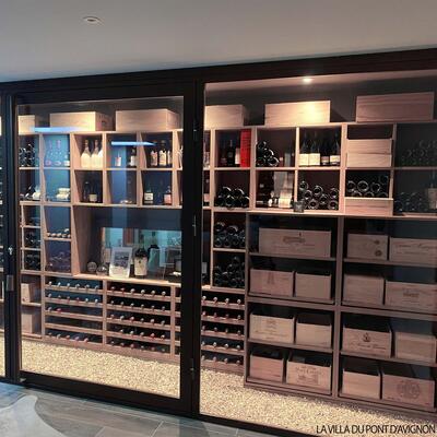 Produktbild f�r 'Weinregal-System CAVEPRO aus Holz im Dekor Eiche hell'