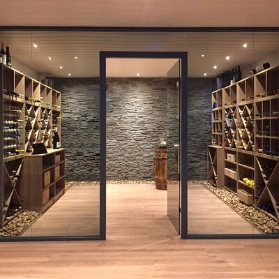 Produktbild f�r 'Weinregal-System CAVEPRO aus Holz im Dekor Eiche hell'