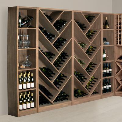 Produktbild f�r 'Weinregal-System PRESTIGE aus Eiche massiv, braun gebeizt'