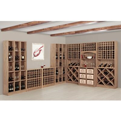 Produktbild f�r 'Weinregal PRESTIGE 1, Eichen-Holz braun gebeizt'