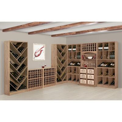 Produktbild f�r 'Weinregal PRESTIGE 2, Eichen-Holz braun gebeizt'