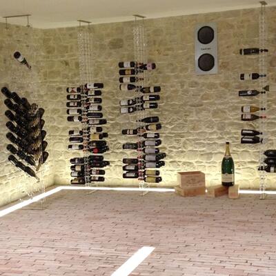 Produktbild f�r 'Design Weinregal LUCIDA aus Acryl'
