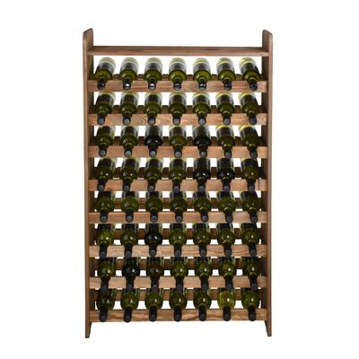 Produktbild f�r 'Weinregal OPTIPLUS Modell 2, mit Abschlussboard, Braun'