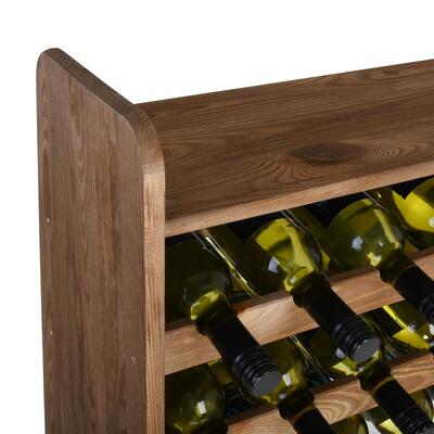 Produktbild f�r 'Weinregal OPTIPLUS Modell 2, mit Abschlussboard, Braun'