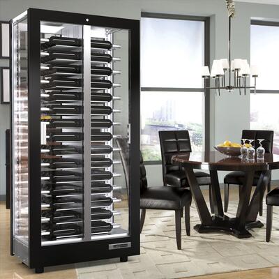 Produktbild f�r 'Weink�hlschrank TECA VINO, schwarz (Ausf�hrung f. Gewerbe)'