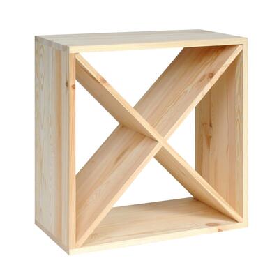 Produktbild f�r 'Weinregal VINVARIO&nbsp;X-Cube&nbsp;48 cm, Holz natur'
