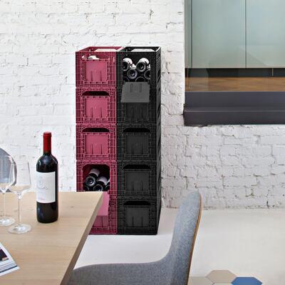 Produktbild f�r 'Weinregal WEINBOX, rot, 6er-Set'