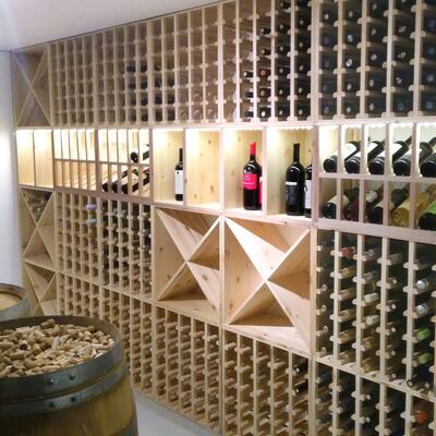 Produktbild f�r 'Weinregal-System VINVARIO 60 cm aus Kiefern-Holz natur'