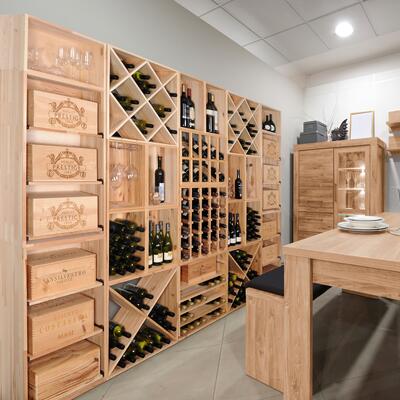 Produktbild f�r 'Weinregal-System VINVARIO 60 cm aus Kiefern-Holz natur'