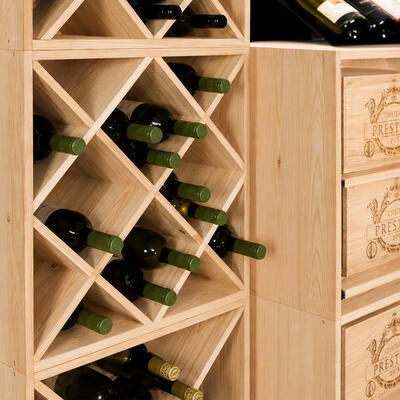 Produktbild f�r 'Weinregal-System VINVARIO 52 cm, aus Kiefernholz natur'