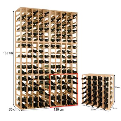 Produktbild f�r 'Weinregal 60 cm, Modul QUADRI'