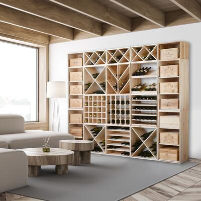 Produktbild f�r 'Weinregal 60 cm, Modul QUADRI'