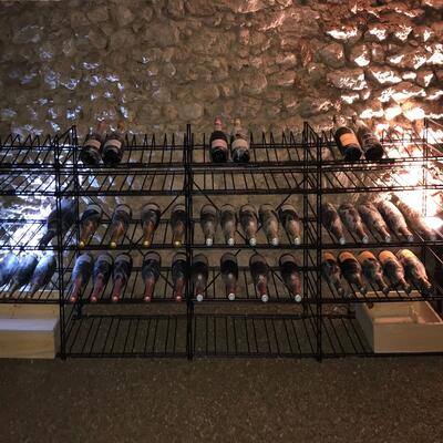 Produktbild f�r 'Weinregal-System LA CAVE aus Metall, H 90 cm'