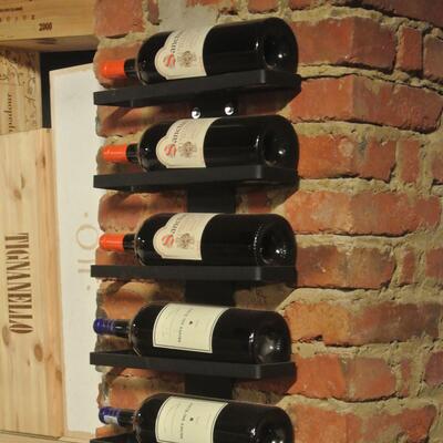 Produktbild f�r 'Wand-Weinregal Black Pure f�r 6 Flaschen � 0,75l'