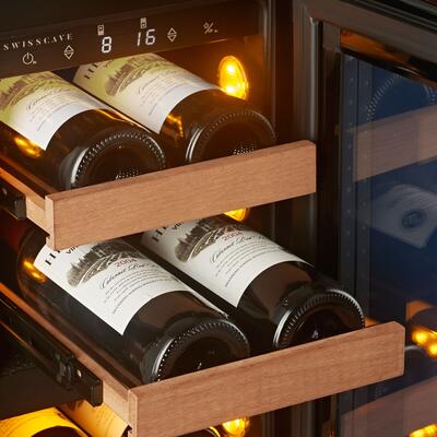 Produktbild f�r 'Zweizonen Unterbau-Weink�hlschrank WLU-50DF f. 13 Fl.'