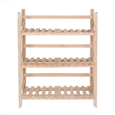 Produktbild f�r 'Getr�nkekisten-Regal / Holz-Regal f�r 6-12 Getr�nkekisten'