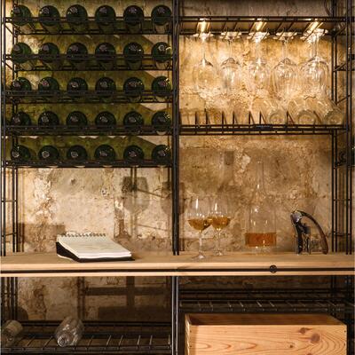 Produktbild f�r 'Weinregal-System LA CAVE aus Metall, H 220 cm'