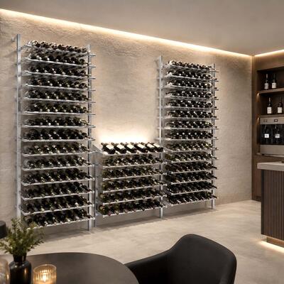 Produktbild f�r 'Metall-Weinregal BLACK PURE zur Wandbefestigung'