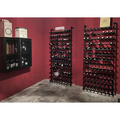 Produktbild f�r 'Metall-Weinregal BLACK PURE zur Wandbefestigung'