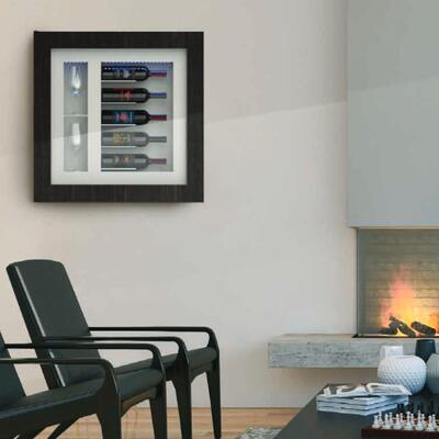 Produktbild f�r 'Klimatisiertes Wand-Weinregal f�r 5 Flaschen, Modell 3'