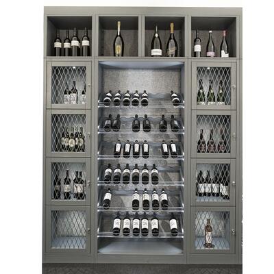 Produktbild f�r 'Weinregal-System Piemont, Tannenholz, Anthrazit'