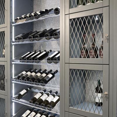 Produktbild f�r 'Weinregal-System Piemont, Tannenholz, Anthrazit'