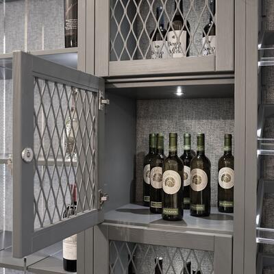 Produktbild f�r 'Weinregal-System Piemont, Tannenholz, Anthrazit'