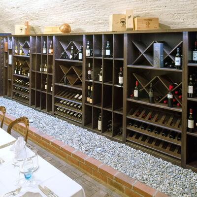 Produktbild f�r 'Weinregal-System Piemont, Eichenfunier, dunkelbraun'