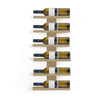 Produktbild f�r 'Wand-Weinregal f�r 6 Flaschen 0,75l, goldfarben'