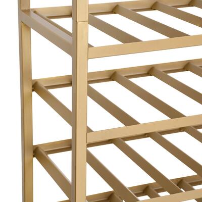 Produktbild f�r 'Metall-Weinregal BLACK PURE, Modell 11 niedrig, gold pulverbeschichtet'