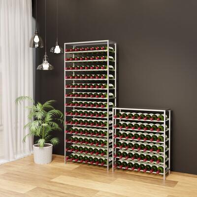 Produktbild f�r 'Weinregal-System BLACK PURE  silberfarben Pulverbeschichtet'