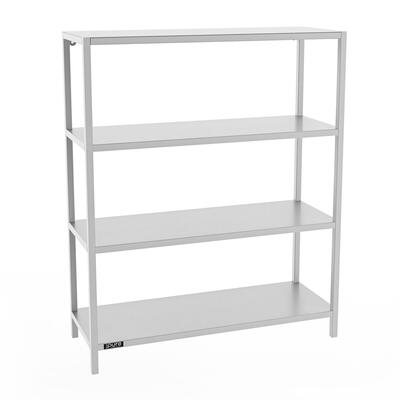 Produktbild f�r 'Metall-Lagerregal BLACK PURE, Modell 13 niedrig, silber pulverbeschichtet'