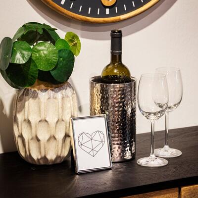Produktbild f�r 'Wein-/Flaschenk�hler NEBRASKA, geh�mmert'