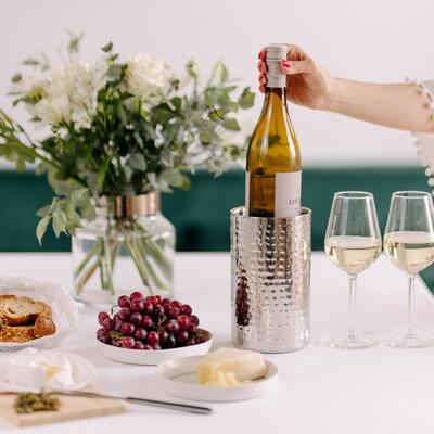 Produktbild f�r 'Wein-/Flaschenk�hler NEBRASKA, geh�mmert'