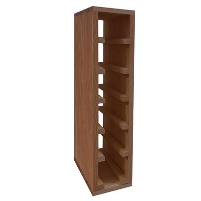 Produktbild f�r 'Weinregal 60 cm, Modul schmal f�r 6 Flaschen, braun gebeizt'