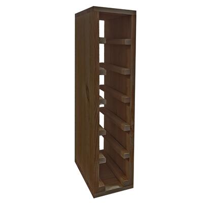 Produktbild f�r 'Weinregal 60 cm, Modul schmal f�r 6 Flaschen, braun gebeizt'