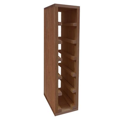 Produktbild f�r 'Weinregal 60 cm, Modul schmal f�r 6 Flaschen, braun gebeizt'
