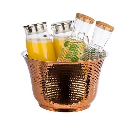 Produktbild f�r 'Flaschenk�hler ATHEN, kupferfarben, geh�mmert'