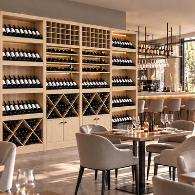 Produktbild f�r 'Weinregal PRESTIGE NOVO Eichen-Holz Natur'