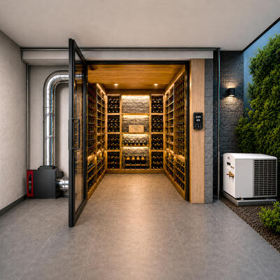 Produktbild f�r 'Split-Weinklimager�t WINE GUARDIAN WGS40 - Bis 56m�'