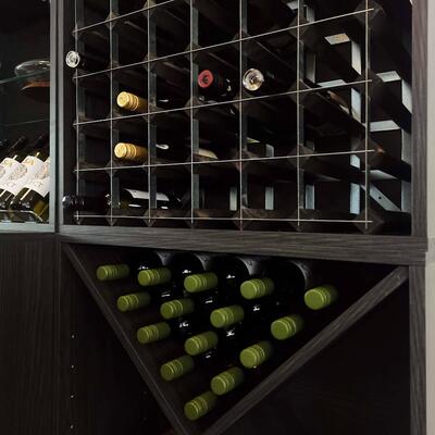 Produktbild f�r 'Weinregal-System CAVEPRO aus Holz im Dekor Esche graphit'