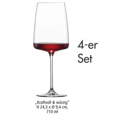 Produktbild f�r 'Bordeauxglas Kraftvoll & W�rzig, 4er Set (ab 12,95 EUR/Glas)'