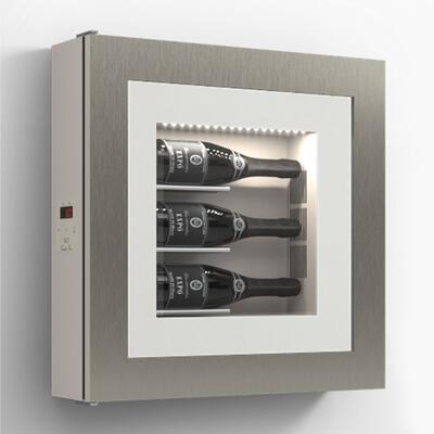 Produktbild f�r 'Klimatisiertes Wand-Weinregal f�r 3 Flaschen, Modell 3'