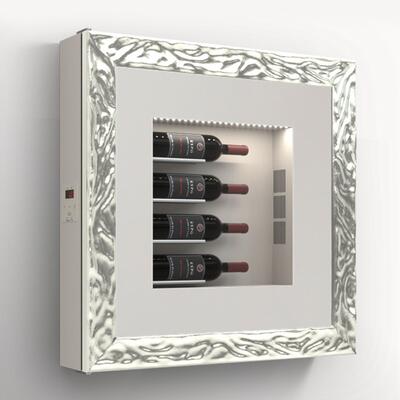Produktbild f�r 'Klimatisiertes Wand-Weinregal f�r 4 Flaschen, Modell 2'