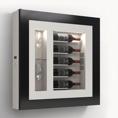 Produktbild f�r 'Klimatisiertes Wand-Weinregal f�r 5 Flaschen, Modell 3'