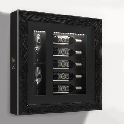 Produktbild f�r 'Klimatisiertes Wand-Weinregal f�r 5 Flaschen, Modell 6'