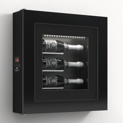 Produktbild f�r 'Klimatisiertes Wand-Weinregal f�r 3 Flaschen, Modell 6'