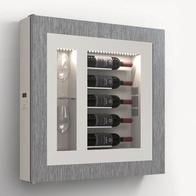 Produktbild f�r 'Klimatisiertes Wand-Weinregal f�r 5 Flaschen, Modell 2'
